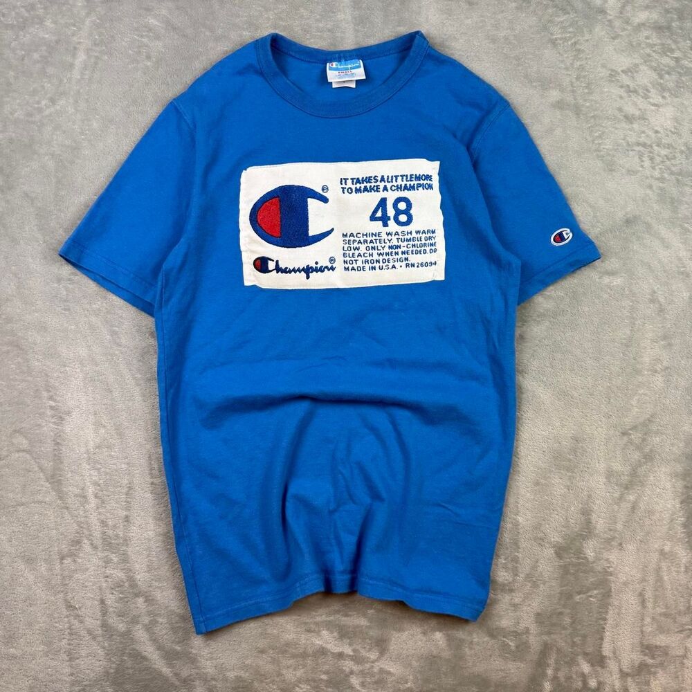 Champion Men's Blue T-shirt - Picture 1 of 7